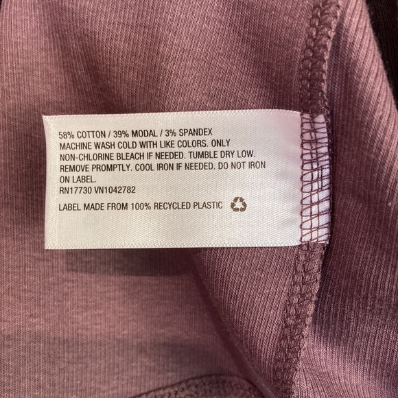 a new day Dark Purple Tank Top Shirt Size 1X Rib Knit - Picture 6 of 6